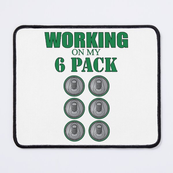 Item preview, Working on my 6 Pack - Funny - Green designed and sold by rclwow.