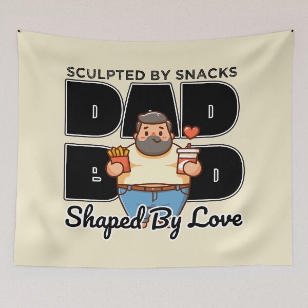 Item preview, Dad Bod Sculpted By Snacks Shaped By Love designed and sold by Daqomm.