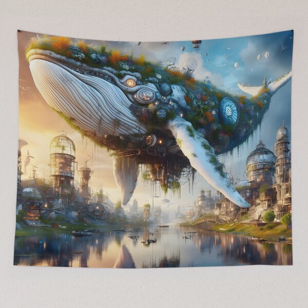 Item preview, Fantasy Whaleship designed and sold by PursuitPixels.