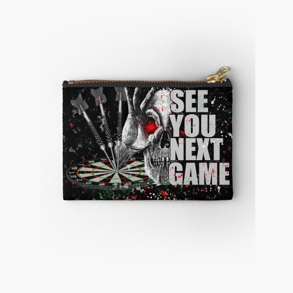 Item preview, Dart skull motif, cool multicolored graphic with skull and saying: See You Next Game designed and sold by ChrUzDesigner.