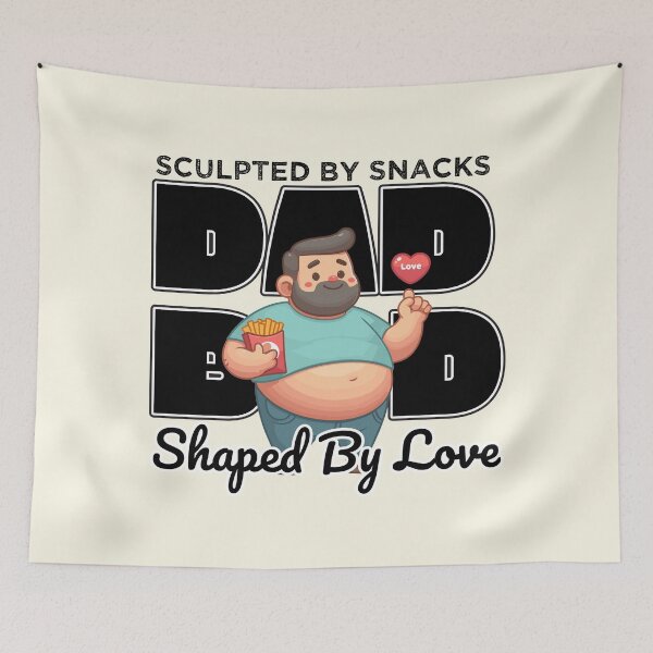 Item preview, Dad Bod Sculpted By Snacks Shaped By Love designed and sold by Daqomm.
