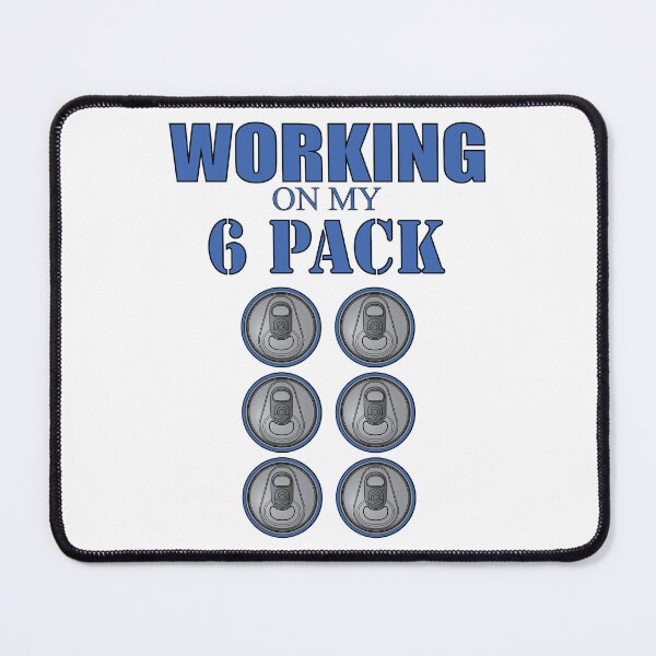 Item preview, Working on my 6 Pack - Funny - Blue Theme designed and sold by rclwow.