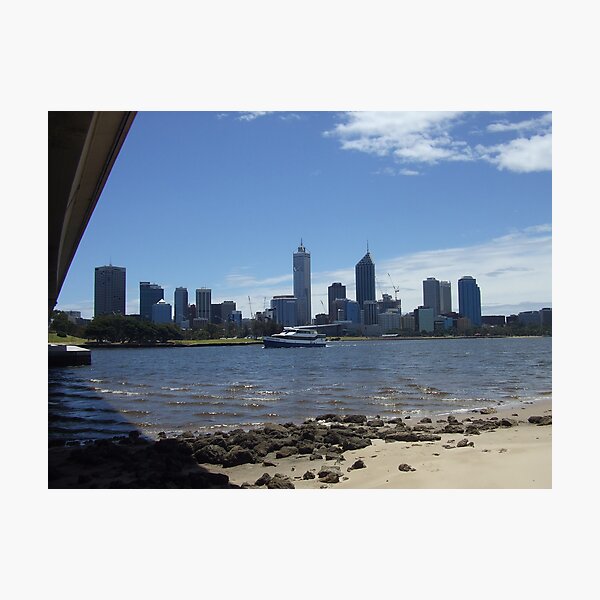 Item preview, Perth Skyline. Point Belches(Under The Narrows Bridge.) South Perth. designed and sold by m004.