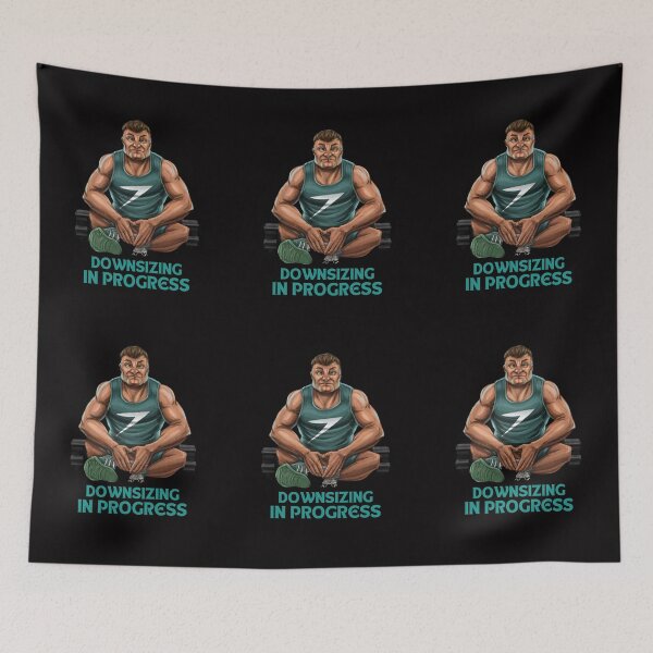 Item preview, Downsizing In Progress Funny Gym Workout designed and sold by TrendsLook.