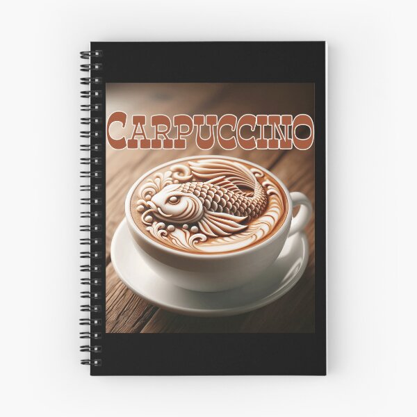 Item preview, Carpuccino - Carp coffee art designed and sold by Matthew Kinnersly.