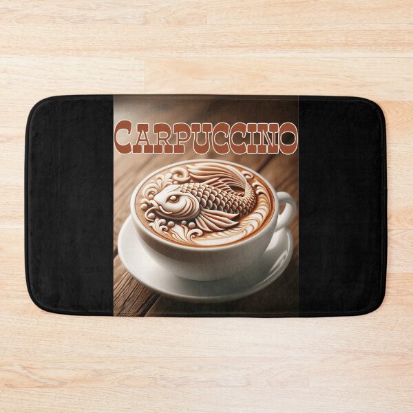 Item preview, Carpuccino - Carp coffee art designed and sold by Matthew Kinnersly.