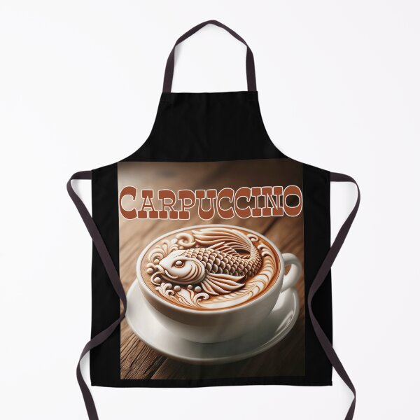 Item preview, Carpuccino - Carp coffee art designed and sold by Matthew Kinnersly.