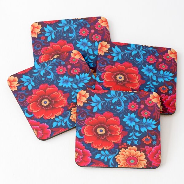 Item preview, [AI Art] Khokhloma floral pattern designed and sold by Sissle.