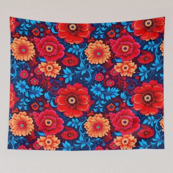 Item preview, [AI Art] Khokhloma floral pattern designed and sold by Sissle.
