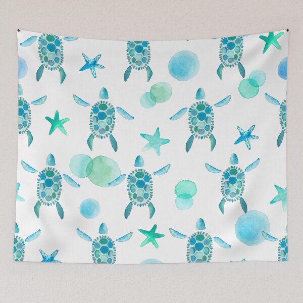 Artikelvorschau, Watercolor Sealife Pattern entworfen und verkauft von stylebytara.