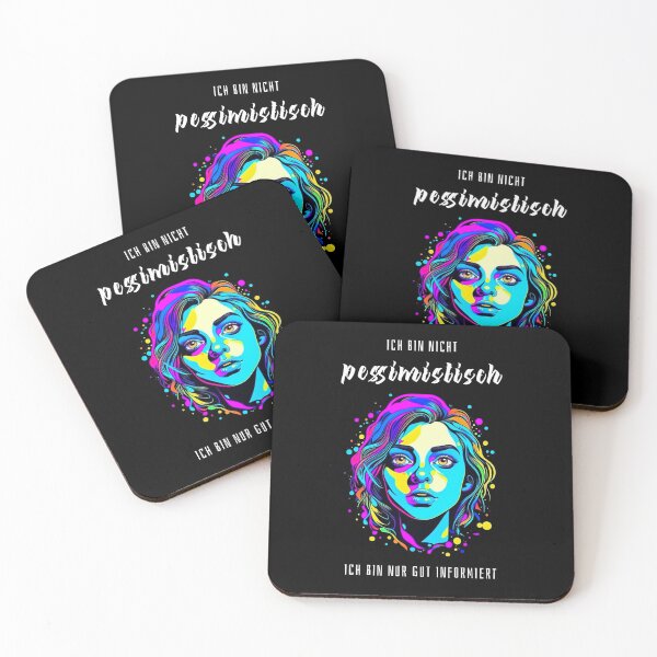Item preview, I'm not pessimistic, I'm just well informed. Saying in German - funny designed and sold by Pflugart.