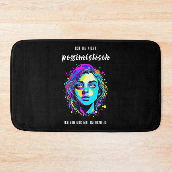 Item preview, I'm not pessimistic, I'm just well informed. Saying in German - funny designed and sold by Pflugart.