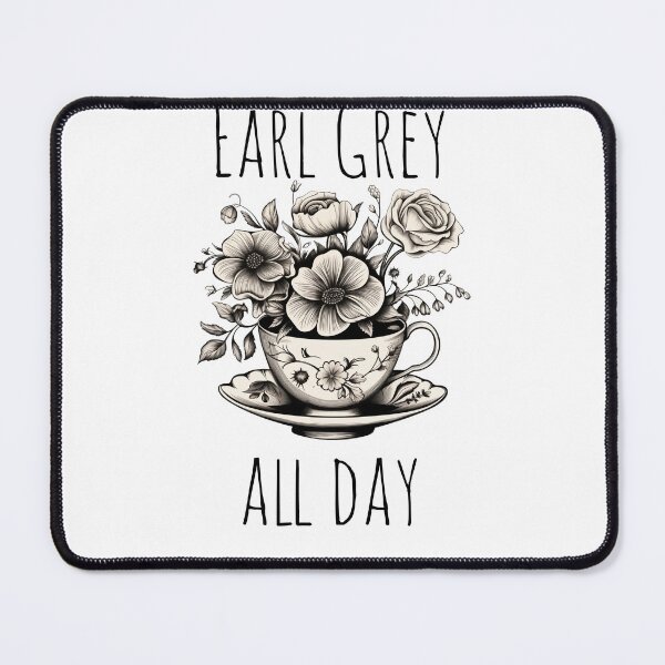 Item preview, Earl Grey Tea all day Aesthetic Drawing Flowers designed and sold by Samanthi007.