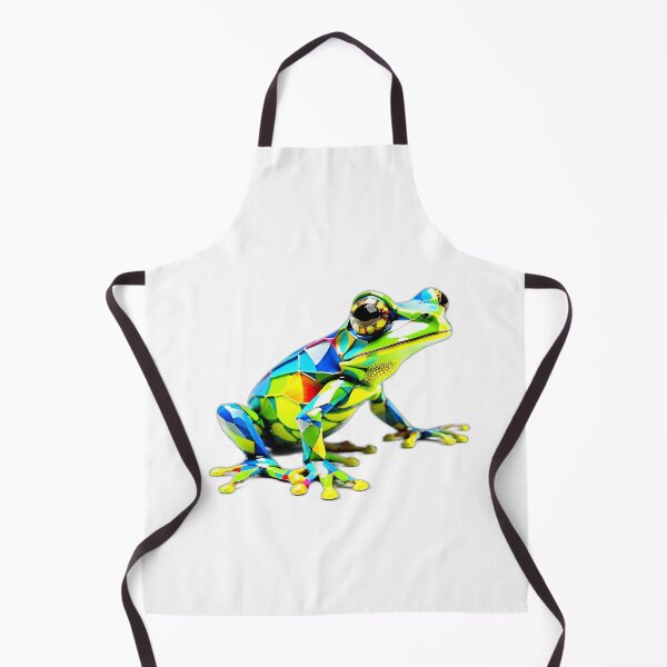 Item preview, Green Frog Amphibian Geometric Shaped Artwork designed and sold by Geonimalia.