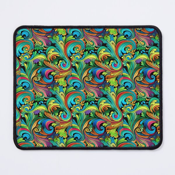 Item preview, Colorful flowers motif - Flower power - psychedelic patterns designed and sold by mliotard.