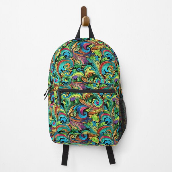 Item preview, Colorful flowers motif - Flower power - psychedelic patterns designed and sold by mliotard.