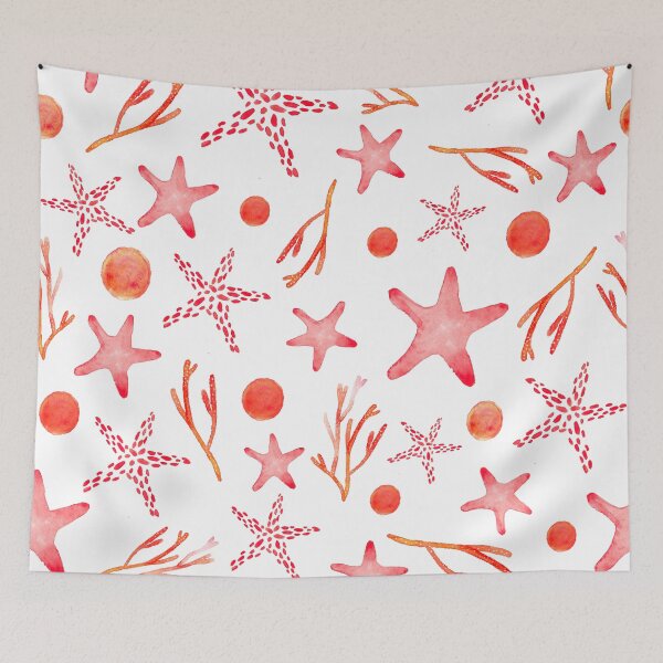 Artikelvorschau, Watercolor Sealife Pattern entworfen und verkauft von stylebytara.