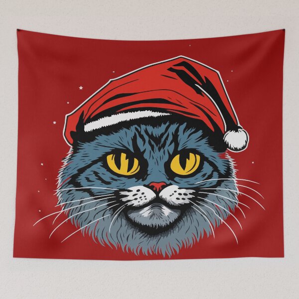 Aperçu de l'œuvre Chat de Noël créée et vendue par Asotshop.