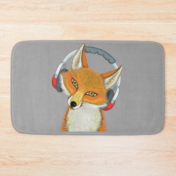 Item preview, Funny Fox listenning to music designed and sold by zorkaa1.
