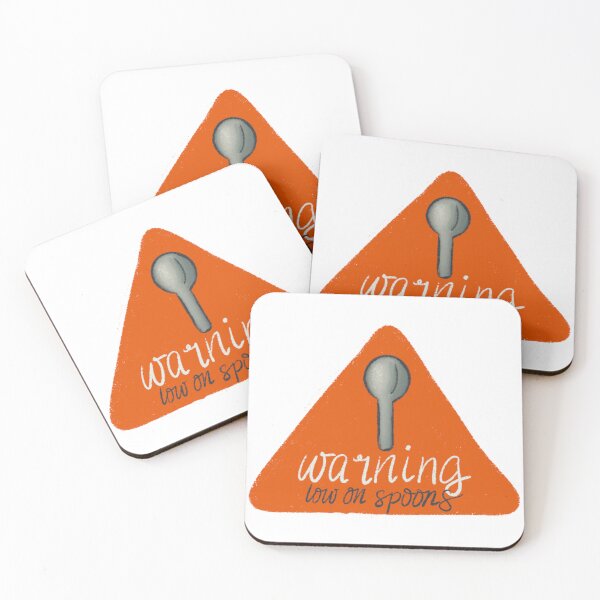 Item preview, Warning on low spoons designed and sold by LisaTrincaArt.