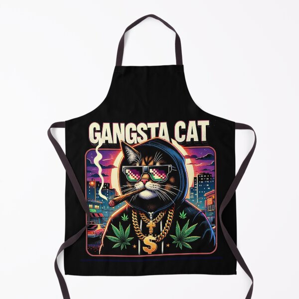Item preview, Gangsta Cat - funny hip hop album cover designed and sold by FunnyStoopid.