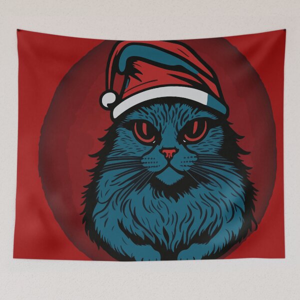 Aperçu de l'œuvre Chat de Noël créée et vendue par Asotshop.