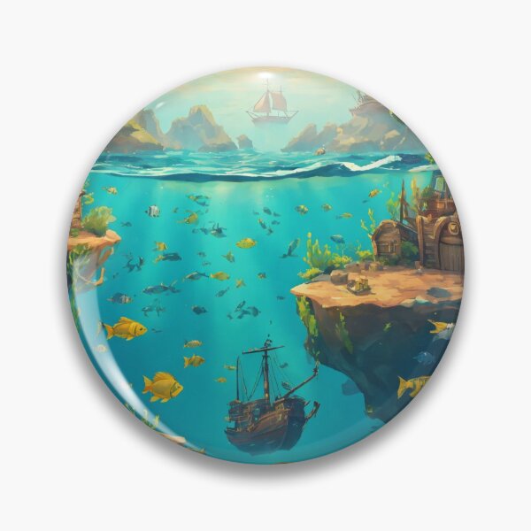 Item preview, Fish, Ship, Ocean and Sky designed and sold by Metalsaga.
