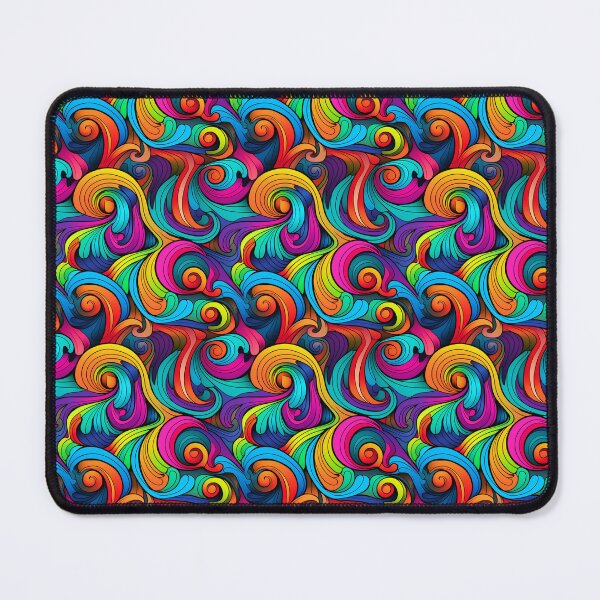 Item preview, Colorful flowers motif - Flower power - psychedelic patterns designed and sold by mliotard.