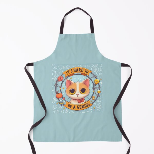 Item preview, It's Hard to be a Genius. Adorable kitten designed and sold by Artquinox.