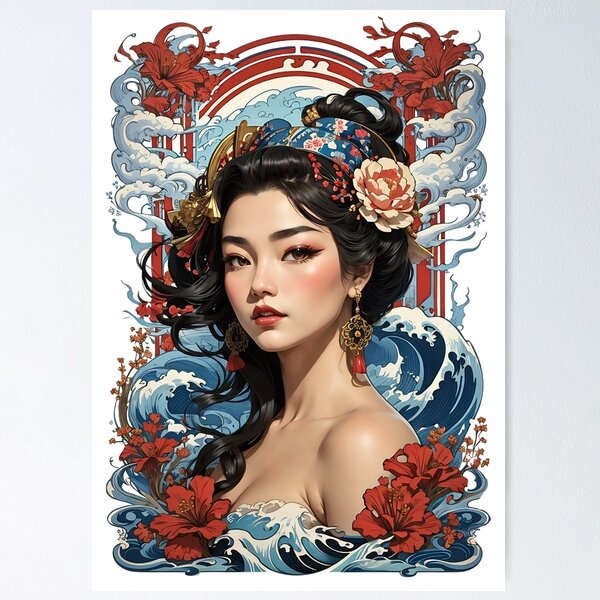 Sexy Vintage Comic Goth Curvy Girl Pinup Style Poster
