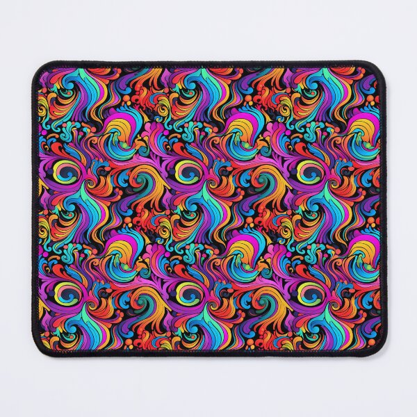 Item preview, Colorful flowers motif - Flower power - psychedelic patterns designed and sold by mliotard.