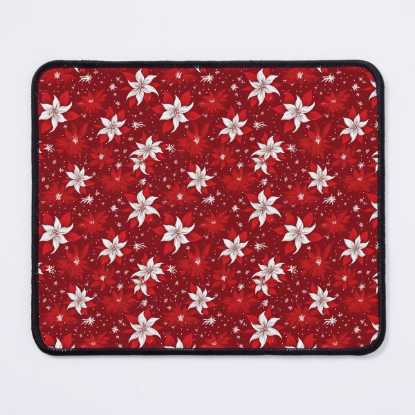 Item preview, Flowers on red pattern designed and sold by mliotard.