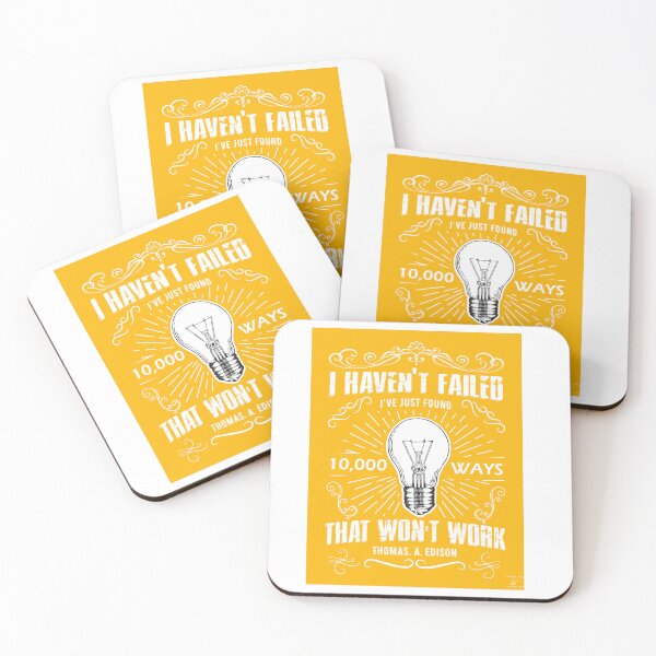 Item preview, Thomas Edison quote - 10,000 ways that dont work designed and sold by dollymademe.