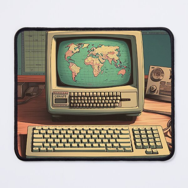 Item preview, Retro Computer (Hello, World) designed and sold by The-Hoff-Shop.