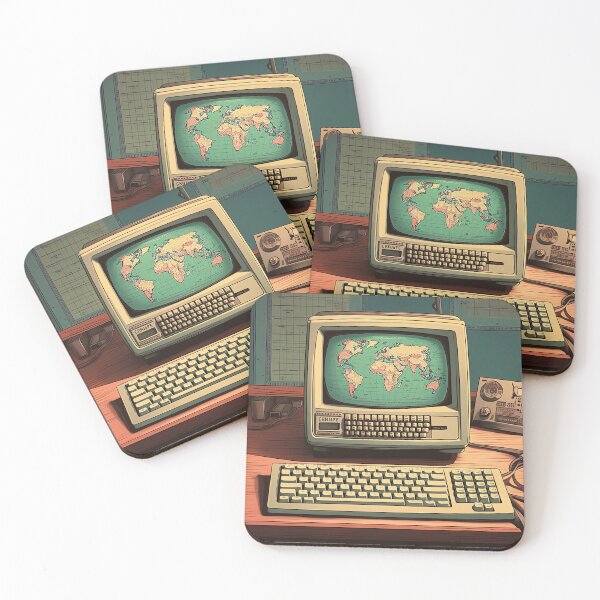 Item preview, Retro Computer (Hello, World) designed and sold by The-Hoff-Shop.