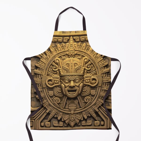 Item preview, Indian Mayan Aztec Boho Tribal Ethnic Carving designed and sold by Vector Scout Lab.