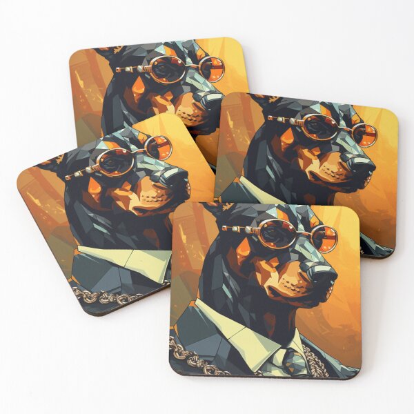 Item preview, Canine Couture: Doberman in Orange designed and sold by LaabsDesign.