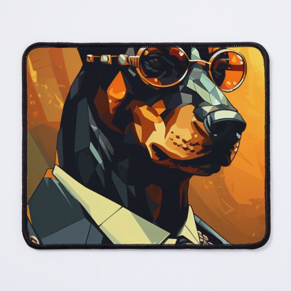 Item preview, Canine Couture: Doberman in Orange designed and sold by LaabsDesign.