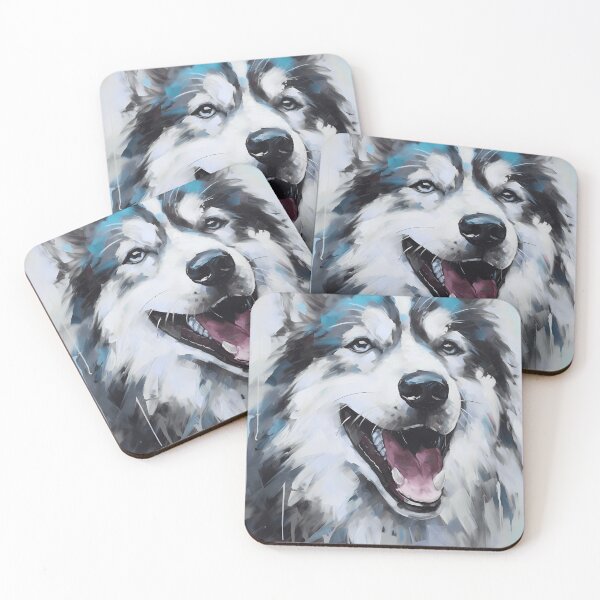 Item preview, Cute alaskan malamute dog breed painting designed and sold by NBSStore.