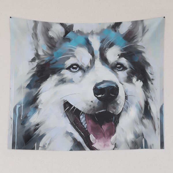 Item preview, Cute alaskan malamute dog breed painting designed and sold by NBSStore.