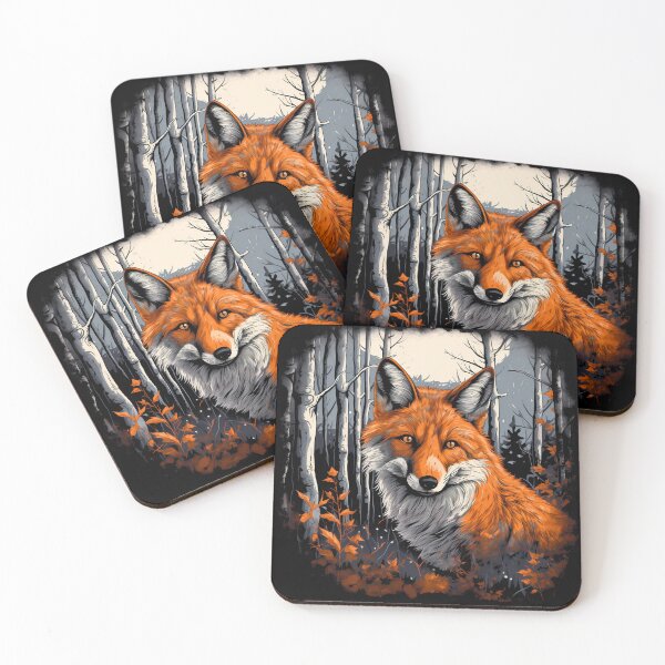 Item preview, Orange fox in nature illustration designed and sold by NBSStore.
