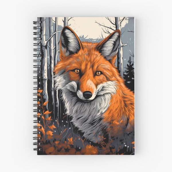 Item preview, Orange fox in nature illustration designed and sold by NBSStore.