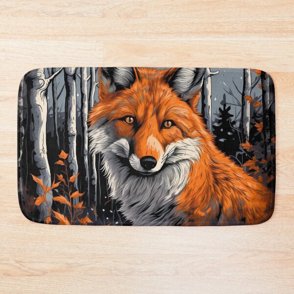 Item preview, Orange fox in nature illustration designed and sold by NBSStore.