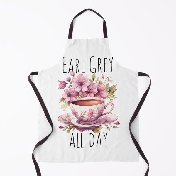 Item preview, Earl Grey Tea all day Aesthetic pink Watercolor Drawing Flowers designed and sold by Samanthi007.