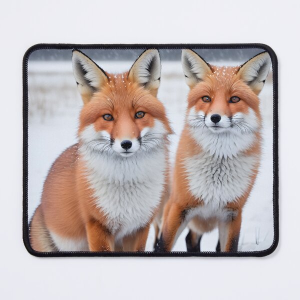 Item preview, Twin Foxes in the Snow designed and sold by profithawk.