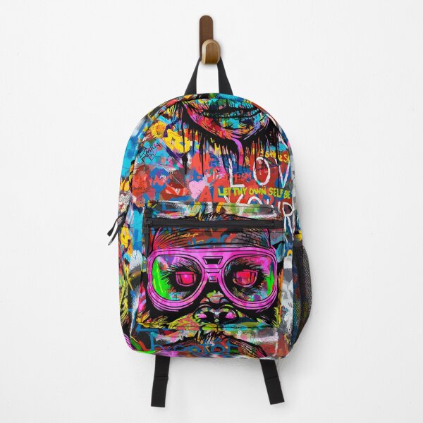Item preview, Cyberpunk Pop: Futuristic Monkey Graffiti Explosion designed and sold by blackink-design.