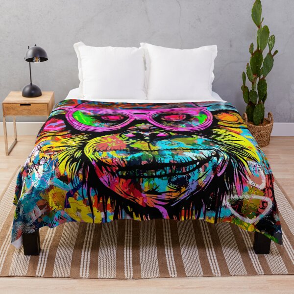 Item preview, Cyberpunk Pop: Futuristic Monkey Graffiti Explosion designed and sold by blackink-design.