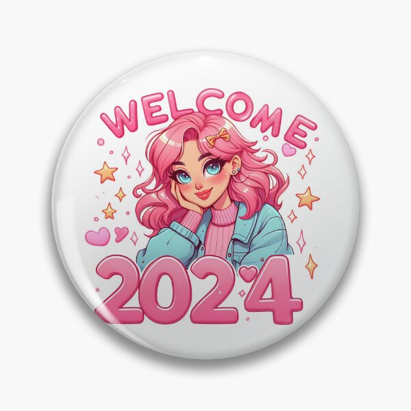 Item preview, welcome 2024 pink girl  designed and sold by peanut tee.