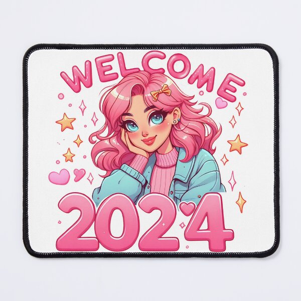 Item preview, welcome 2024 pink girl designed and sold by peanut tee.