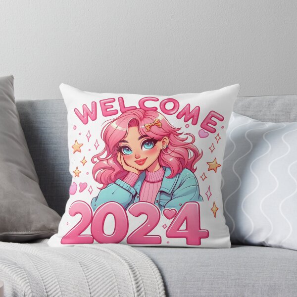Item preview, welcome 2024 pink girl  designed and sold by peanut tee.